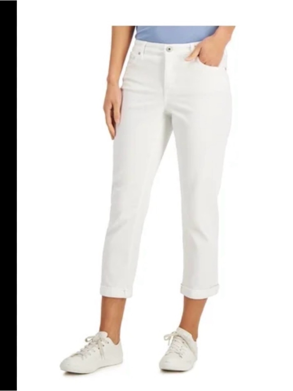 NWT style and co sz 14 tummy control capri jeans 1832